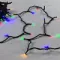 Светодиодная нить 100 разноцветных LED ламп, 10 м., 24В., черный провод ПВХ, LTC (PST100-11-1M)