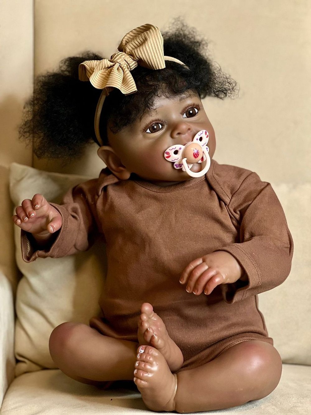 Кукла Реборн мягконабивная 60см в пакете (FA-204)