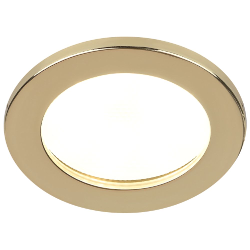 Встраиваемый светильник влагозащищенный ЭРА KL95 GD GX53 IP44 золото | Влагозащищенные встраиваемые светильники