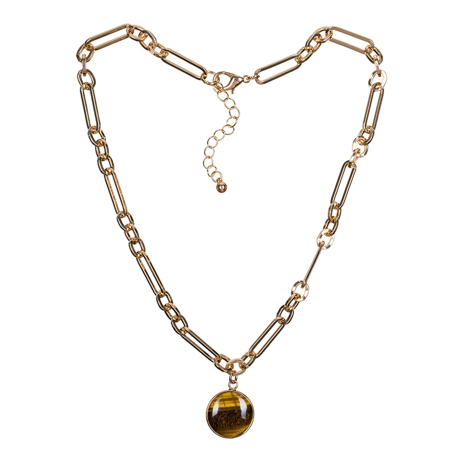 Колье Fiore Luna TIGER EYE LN5147 BR/G