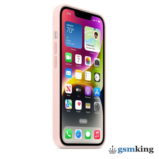 Apple Silicone Case with MagSafe iPhone 14 Chalk Pink (Розовый) MPRX3ZM/A