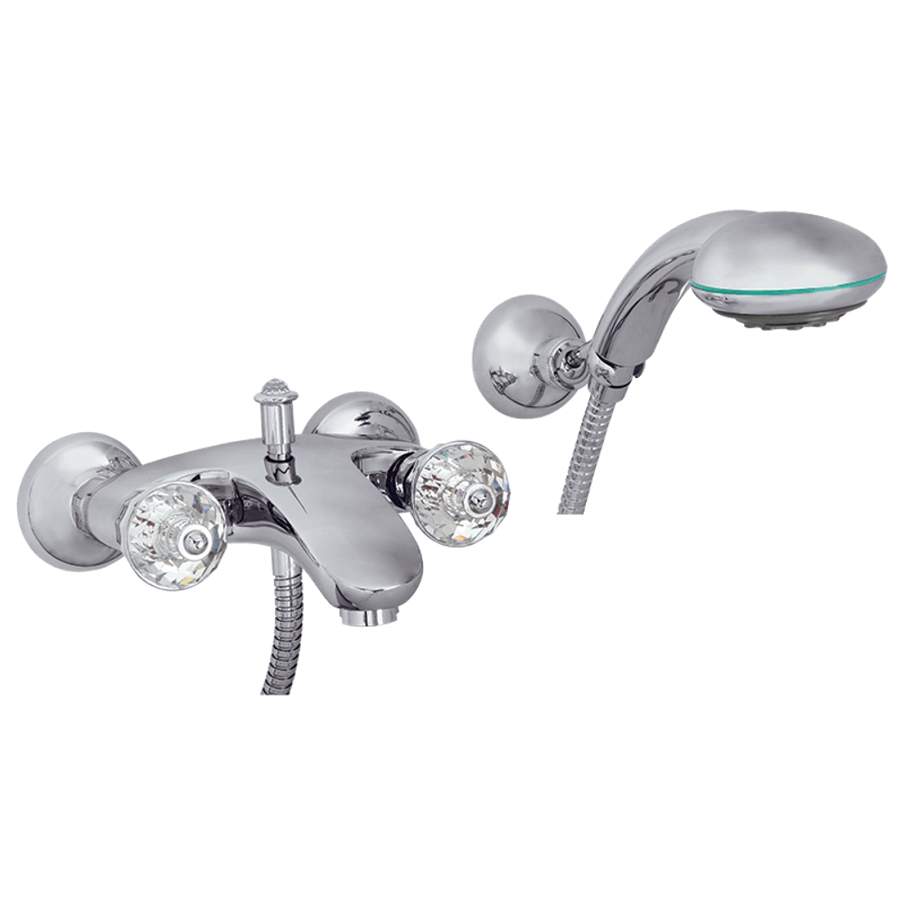 Смеситель для ванны с душем Migliore Korona Swaroski ML.KRN-4702.CR хром