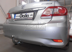 Оцинкованный фаркоп на Toyota Corolla E15 седан 2007-2013 (без электрики), Galia T060C
