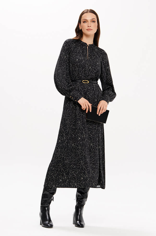 51707 Платье женское (черный принт)