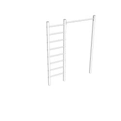 Монтаж уличной шведской стенки Sv Sport (3 вертикальных столба)