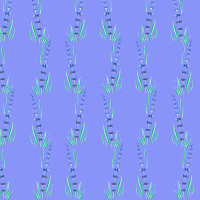 Лаванда на голубом фоне