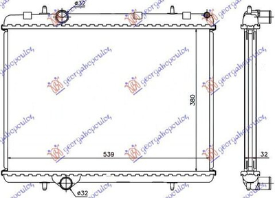 GBG - 050906330-GBG - Radiator, engine cooling