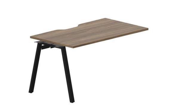 стол Arena 1380х780х750мм (с эргономичным вырезом) - приставной элемент