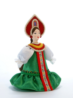 Кукла коллекционная в Девичьем праздничном костюме