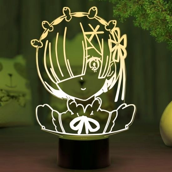 3D лампа Re: Zero — жизнь с нуля в другом мире. Рем