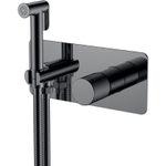 Гигиенический душ Boheme Stick 127-SGM.4 со смесителем, С ВНУТРЕННЕЙ ЧАСТЬЮ, Shine Gun Metall SPIRALE