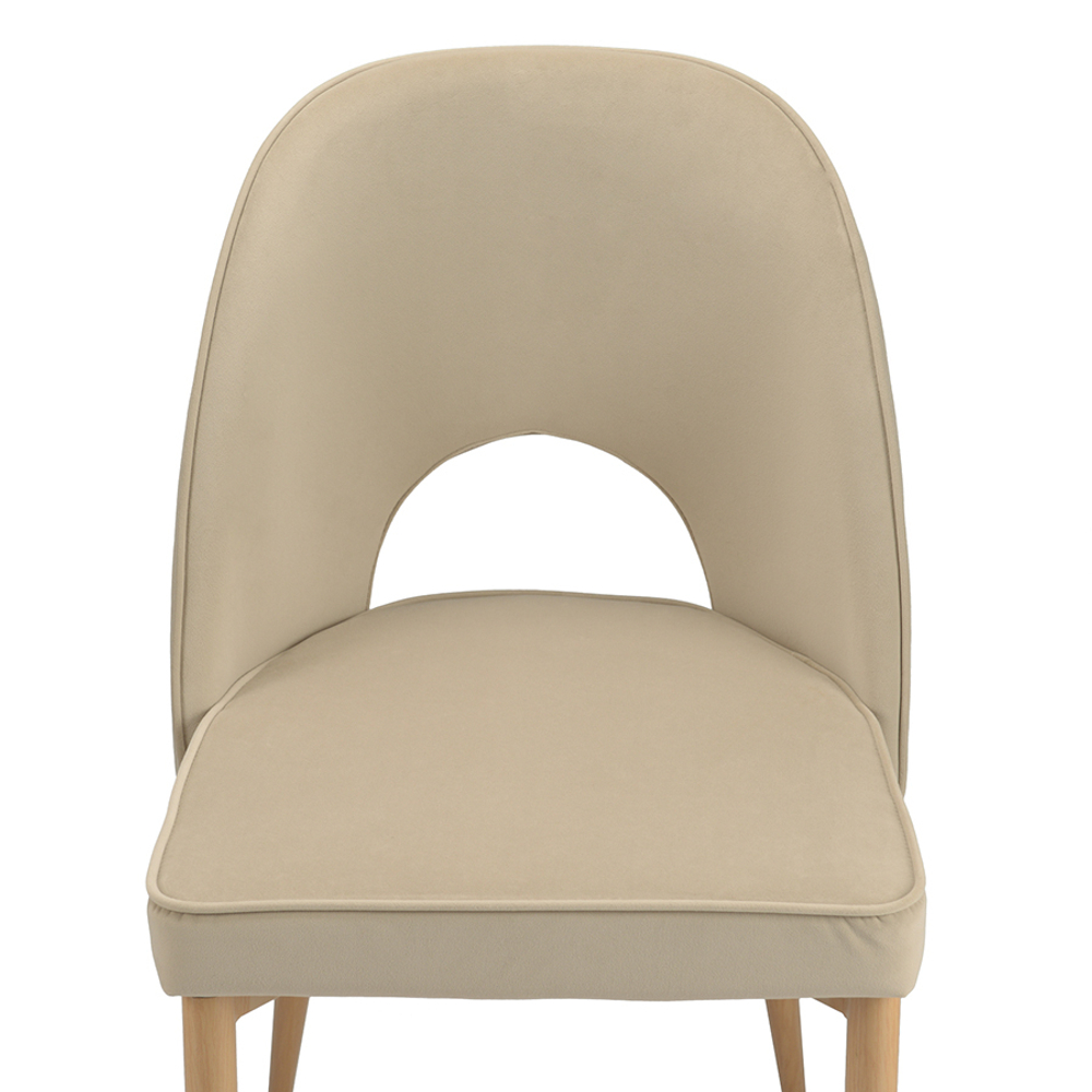 Стул evelyn, велюр, бежевый