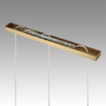 6592/3A MODERNI LN26 405 латунь/серый, металл/текстиль, стекло Подвес E14 3*40W 220V JANE