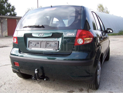 Фаркоп оцинкованный Galia H055A для Hyundai Getz 2003-2005(паспорт и сертификат в комплекте)(без электрики)
