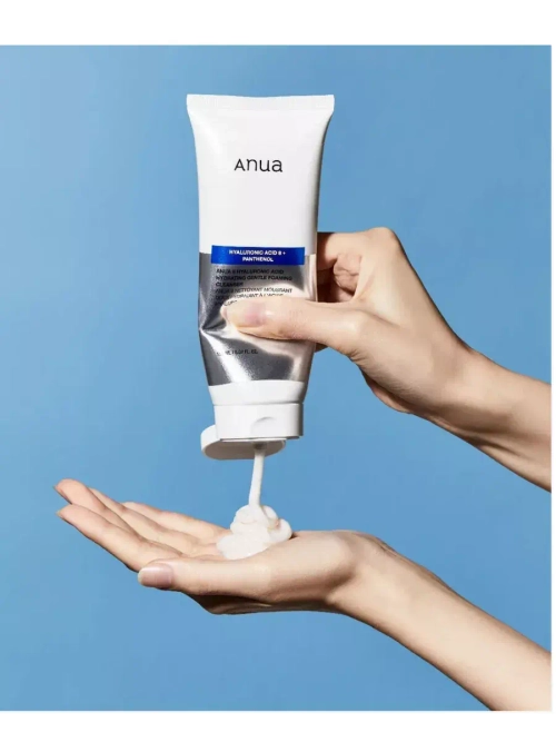 Anua 8 Hyaluronic Acid Hydrating Gentle Foaming Cleanser мягкая пенка для умывания с гиалуроновой кислотой