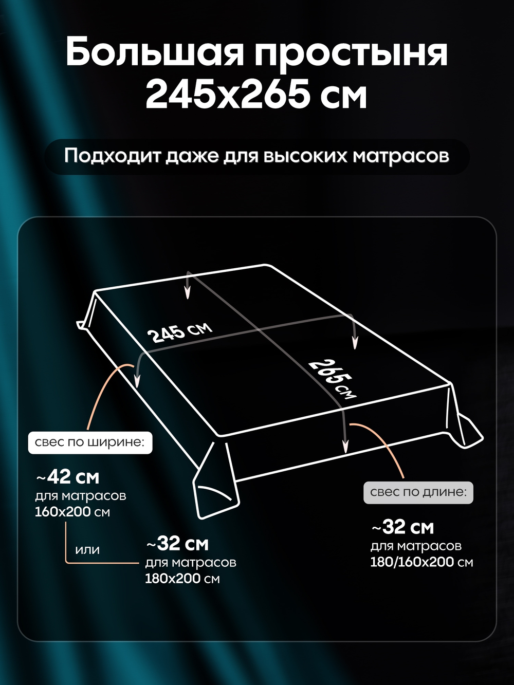 Комплект постельного белья Однотонный Сатин Премиум OCP007