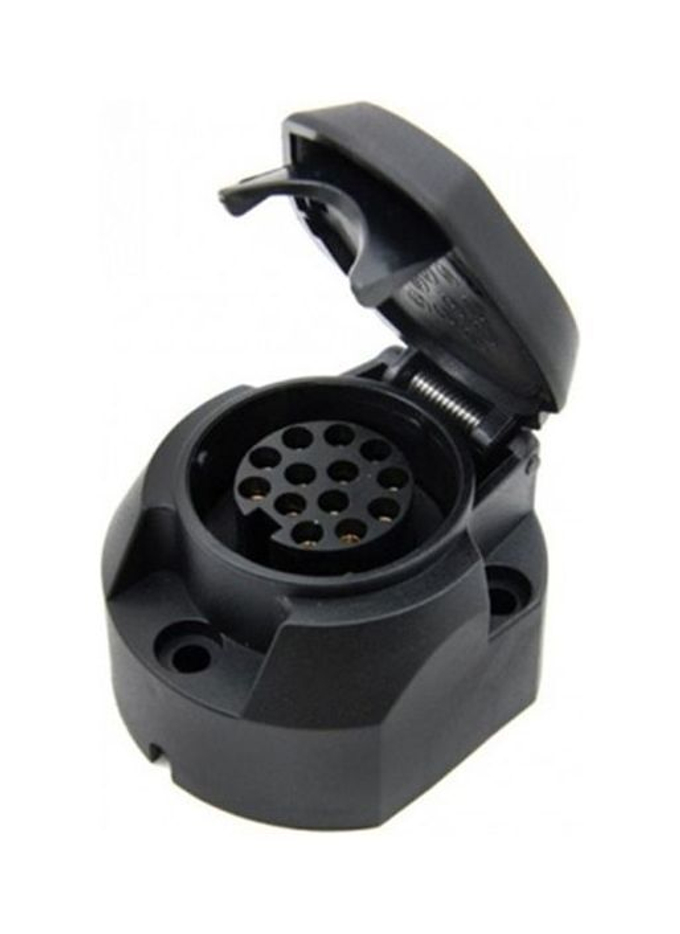 Розетка для прицепа, пластиковая, 13 контактов