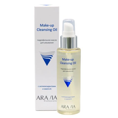 Гидрофильное масло Make-Up Cleansing Oil с антиоксидантами и омега-6, 110 мл, ARAVIA Professional