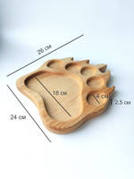 Деревянная шотница для подачи из кедра с 5 стопками
