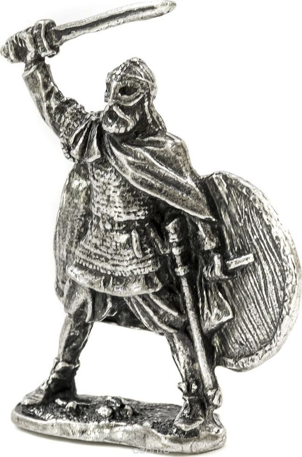 Фигурка Рыцари "Воевода с мечом" олово. Игрушка литая металлическая 54 мм (1:32)