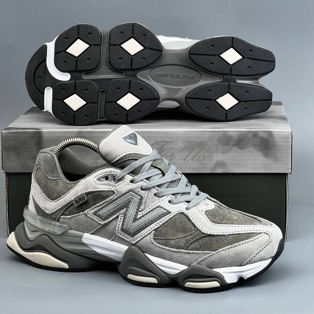 Кроссовки NB 9060 на меху #419 (сер.)