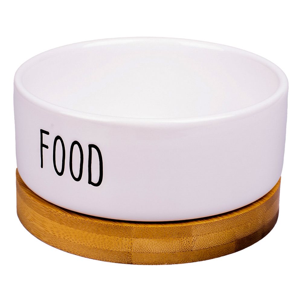 Миска керамическая КерамикАрт Food, белая 340 мл