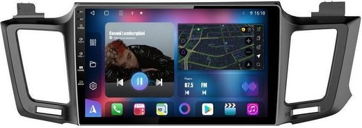 Магнитола для Toyota RAV4 XA40 2012-2019 - FarCar 468M монитор 10" QLED на Android 13, 8 ядер (TS18), CarPlay, 4G SIM-слот