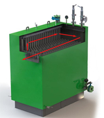 Печь длительного горения Котел КВр-350 кВт Дрова/Уголь