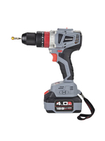 Аккумуляторная бесщеточная ударная дрель MKDHP-18V (18В,Li-ion-2шт, 4.0Ач, 90Нм, 2 скорости, З/У, в кейсе)