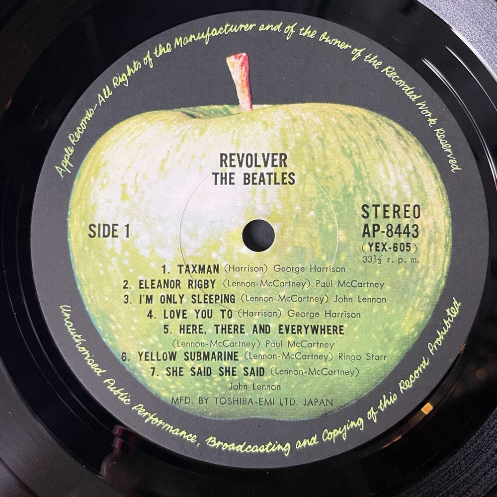 Винтажная виниловая пластинка LP The Beatles Revolver (Japan 1973) (Obi) Good Day Sunshine