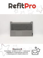 Верхняя панель с клавиатурой (топкейс) для ноутбука Lenovo ThinkBook 15 G3 ACL. раскладка - русская, с подсветкой, серая (5CB1C87514), оригинал