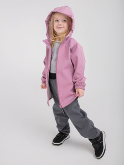Куртка из софтшелла "Пыльная роза"