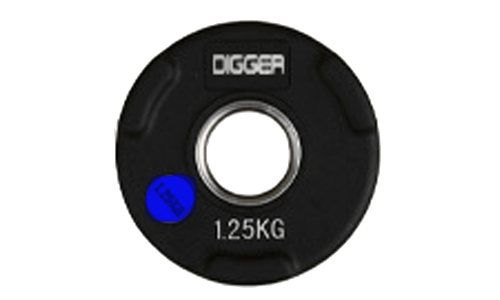 Диск олимпийский обрезиненный 3-х хватовый 1,25кг Hasttings Digger HD51C1C-1,25