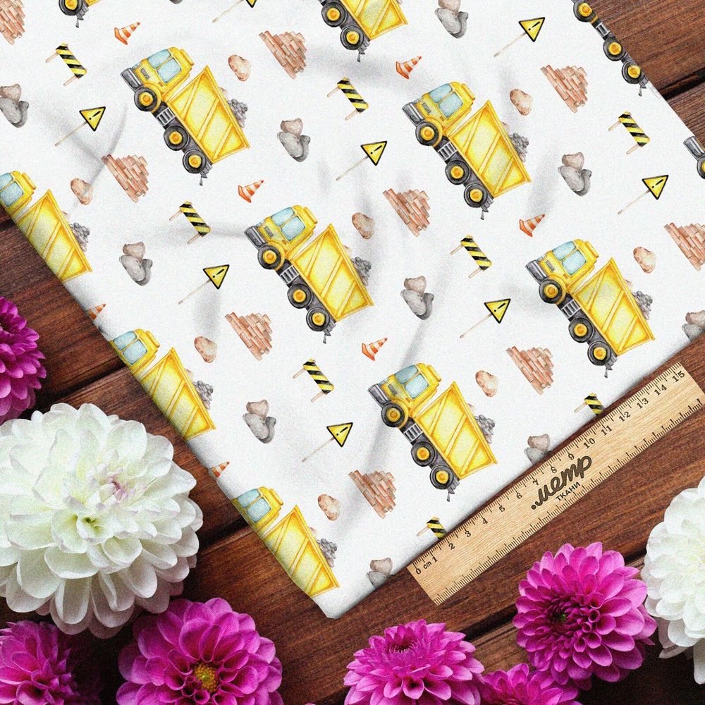 Ткань шелк Армани грузовичок