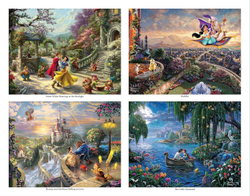 Раскраска Disney Dreams Collection - Принцессы Диснея Thomas Kinkade Studios, большой формат, 42 стр.