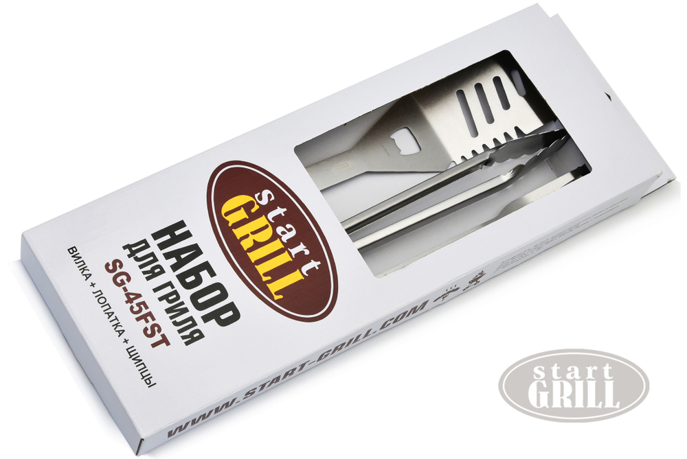 Набор для гриля (в коробке: лопатка, вилка, щипцы)