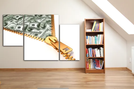 Модульная картина "Первый миллион"