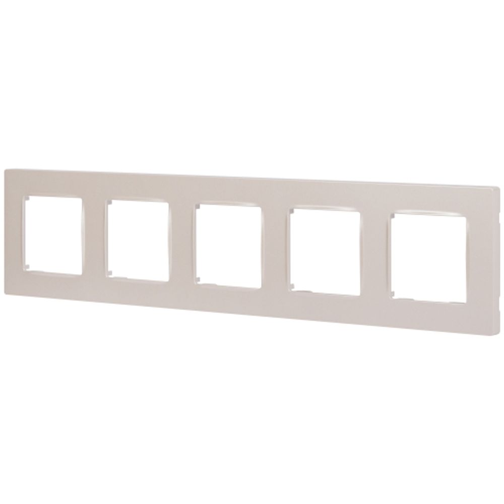 Рамка для розеток и выключателей ЭРА Серия 12 12-5205-15 на 5 постов, Классик, перламутр