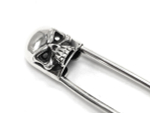 Булавка из серебра многофункциональная Pin-Skull-I AZPIN-01