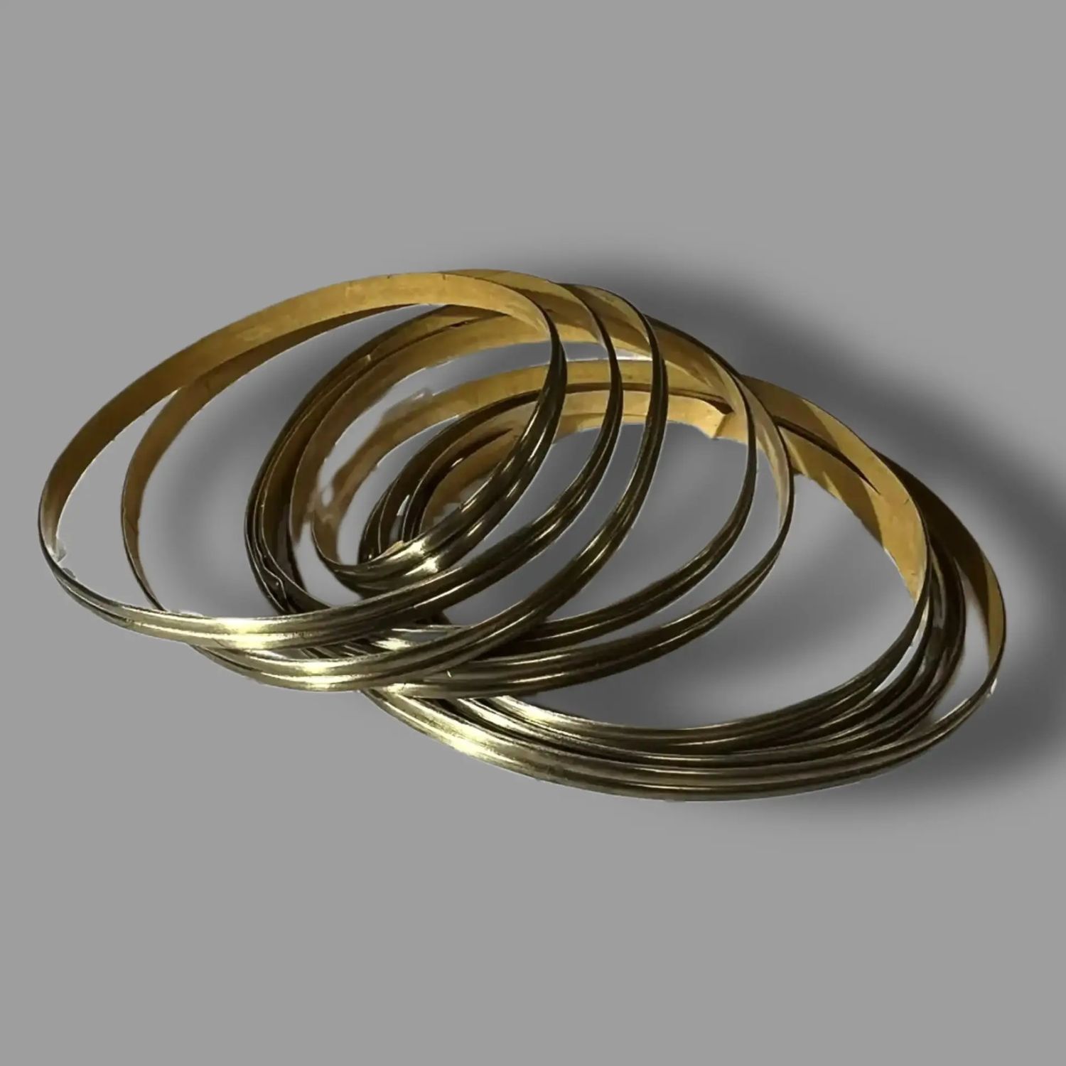 Свинцовая лента 2 мм,двойная, 2 метра (латунь матовая, старое золото)