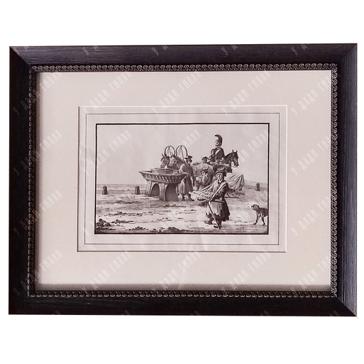 Александров П. А. (1798-1832) Извозчик и торговец хлебом. Литография 1823 г.