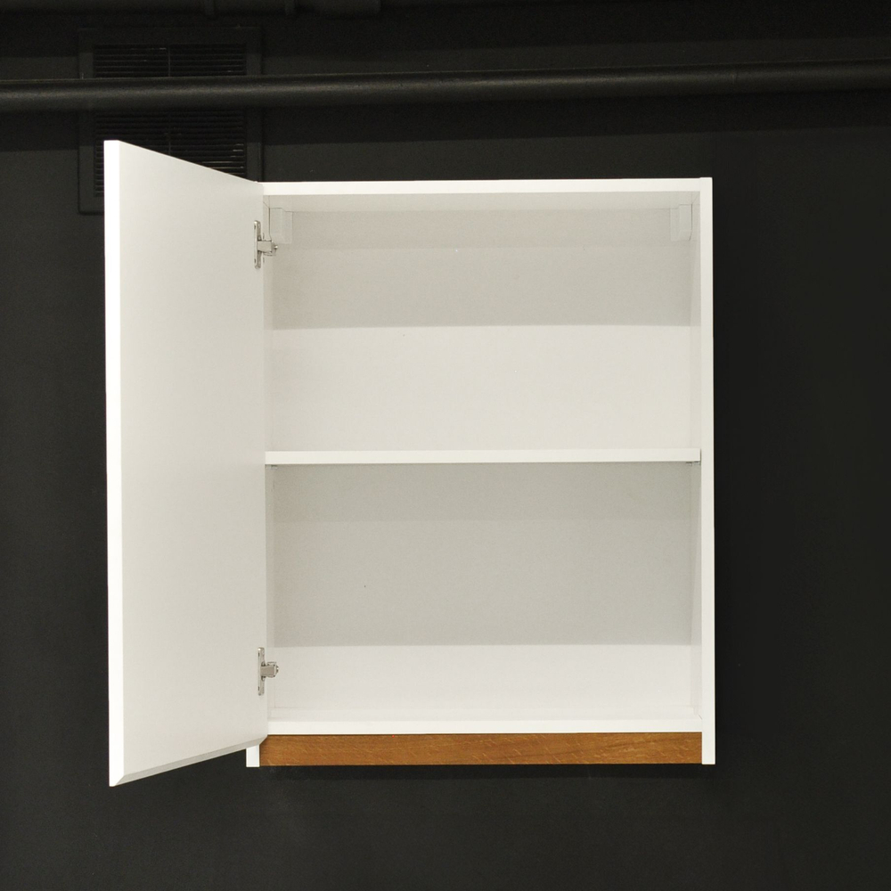 Кухня Валенсия 200 см со столешницей (5 модулей) / белый ЛДСП, массив дуба