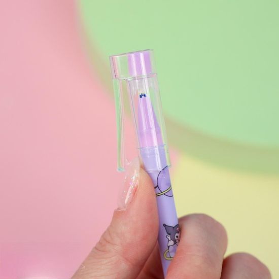 Ручка со стирающимися чернилами и стирашка Kuromi №21015, в ассортименте 1 шт (синий)