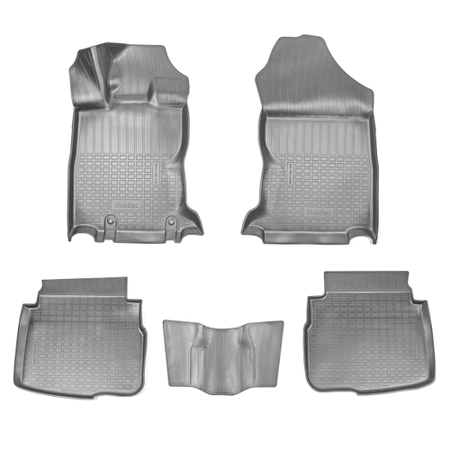 Ковры в салон Norplast/Unidec для Subaru Outback VI (2019-)Полиуретан,Серый,5 штук арт.NPA11-C84-405-G
