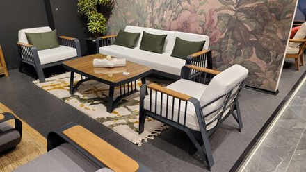 Комплект Ocean Seating Set. Алюминий, ироко. Поставка 45 дней.