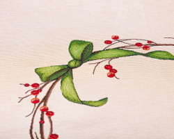 Скатерть 165см Mix&Match Home Зимний пир Скворечники бежевая