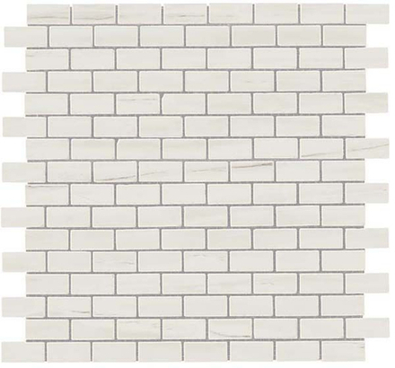 Мозаика Керамогранит Marvel Stone Bianco D. Mosaico LAPP. Burattato