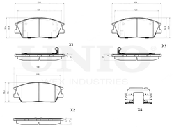 Колодки тормозные диск. передние UNIO BRP-20127