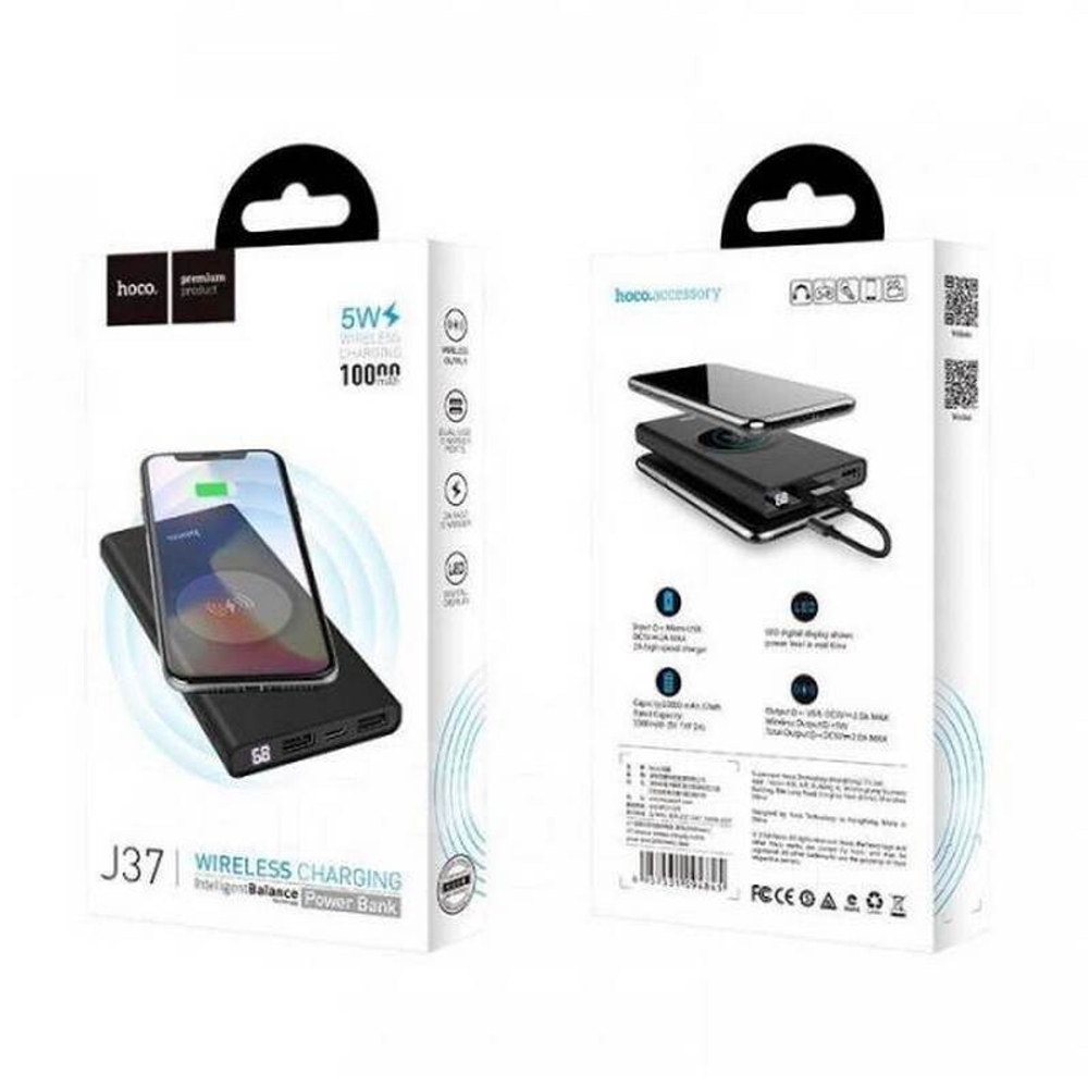 Портативный аккумулятор HOCO J37 10000 mAh (черный)