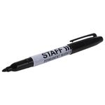 Маркер перманентный (нестираемый) STAFF "EVERYDAY" PM-233, ЧЕРНЫЙ, эргономичный корпус, круглый наконечник, 2 мм, 151233